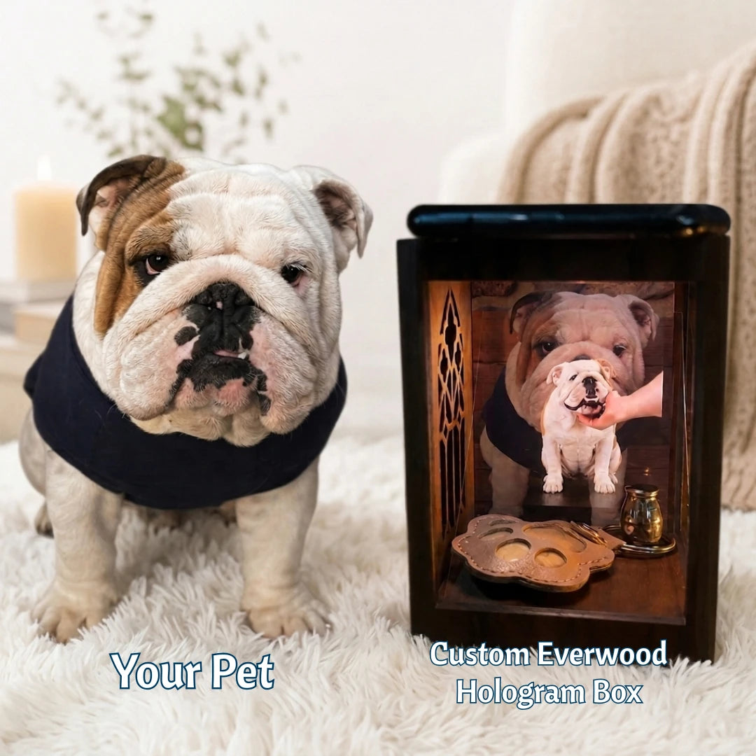 Pawever™ Everwood Box — Pet Hologram Memorial Box