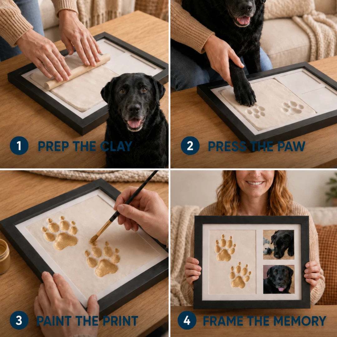 Pet Paw Print Clay Kit