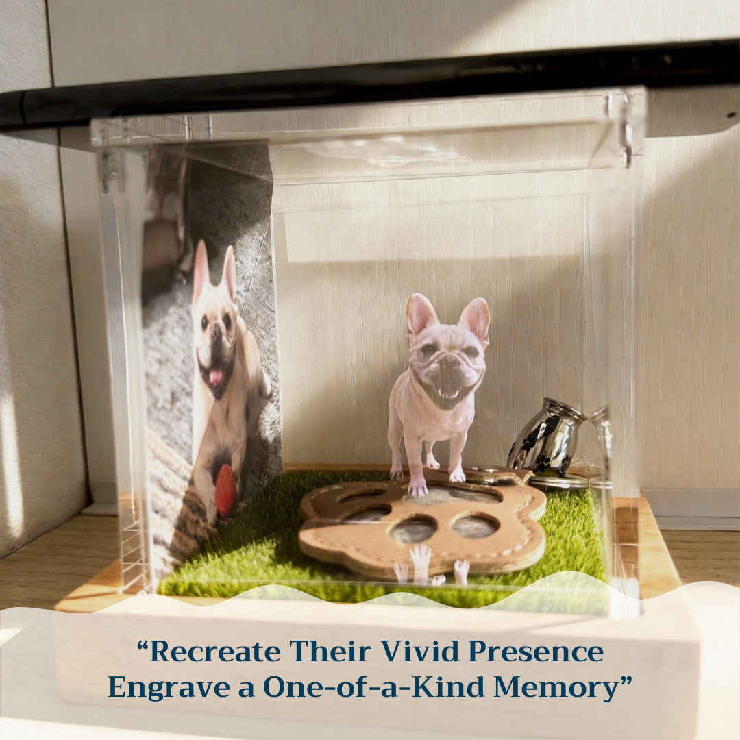 Interactive Pet Memorial Box with Hologram Projection